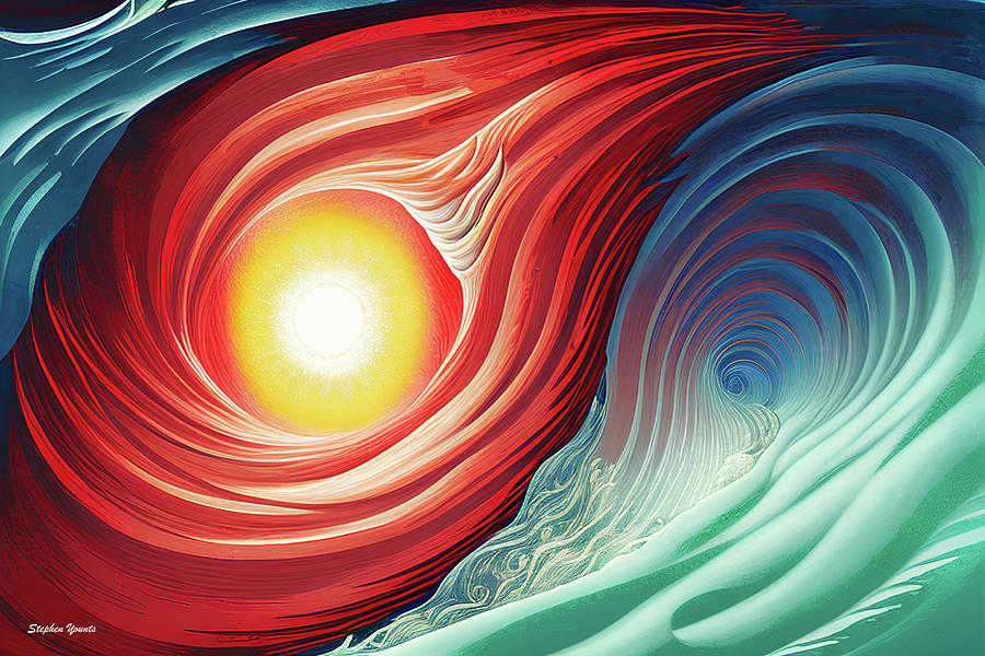 Sun and Surf Digital Art by Stephen Younts