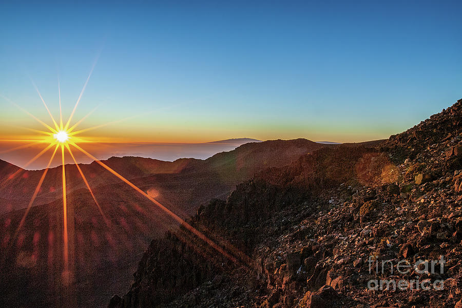 Sun Breaking Over the Haleakala Crater Photograph by Scott Pellegrin