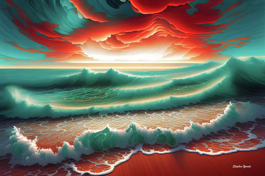 Sun Burst Digital Art by Stephen Younts