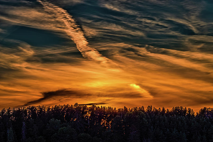 Sunset Photograph - Sun down #l3 by Leif Sohlman