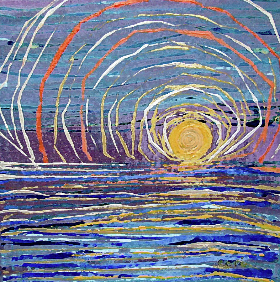 Sun Energy Painting by Corinne Carroll