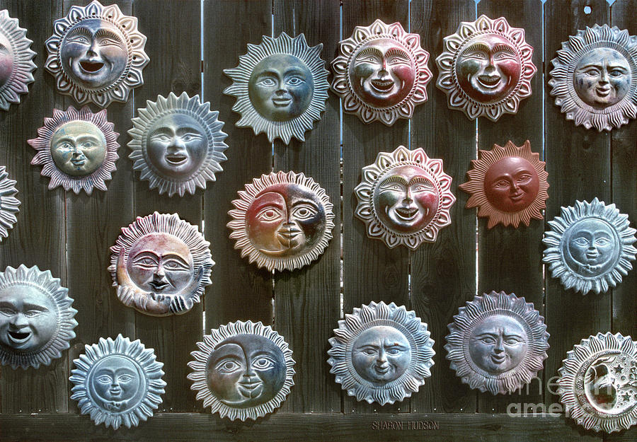 Sun faces - Sun Face Wall Photograph by Sharon Hudson