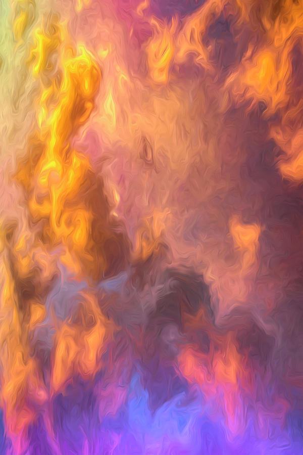 Sun Fire Sky Digital Art by Becky Titus