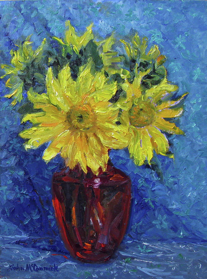 Sun Flower Painting by John McCormick