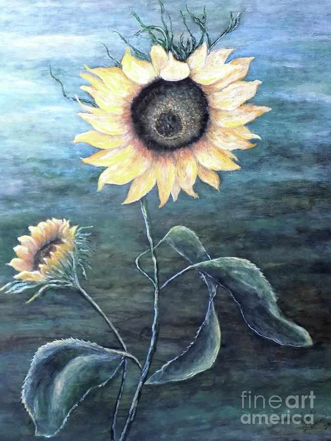 Sun Flower Painting by Judy Kirouac