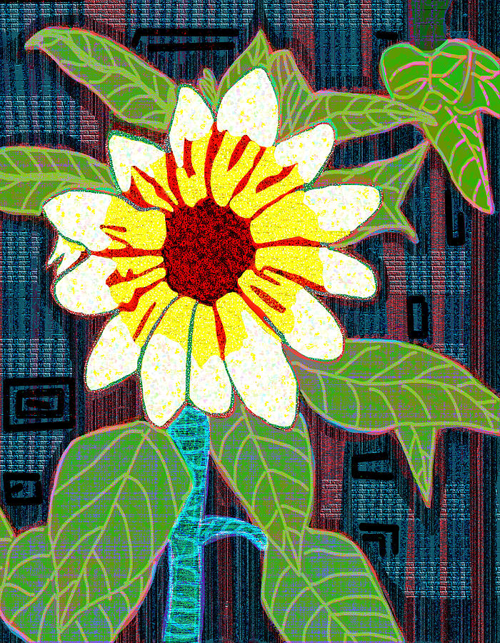 Sun Flower Vibe Digital Art by Rod Whyte
