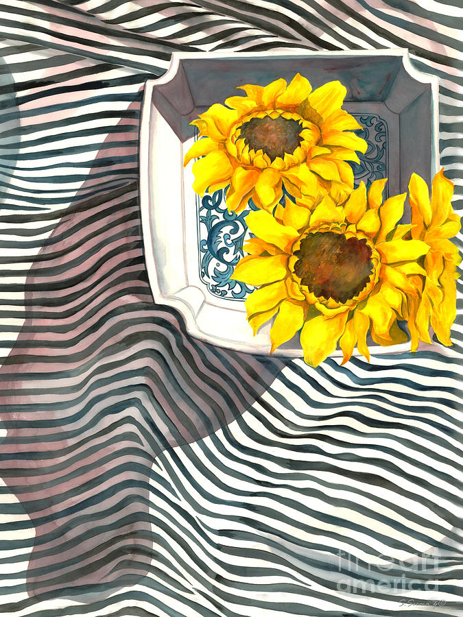 Sun Flowers Mixed Media