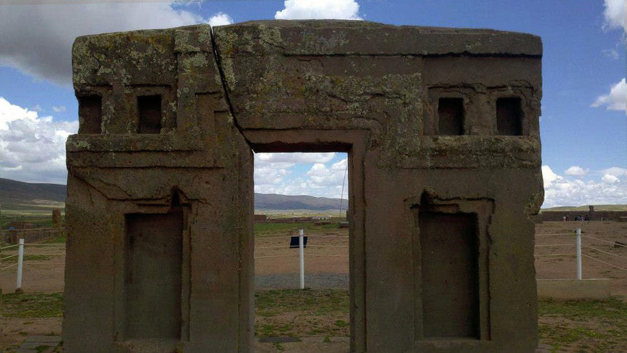 Sun Gate, Teohuanaco, Bolivia Photograph by Trevor Grassi