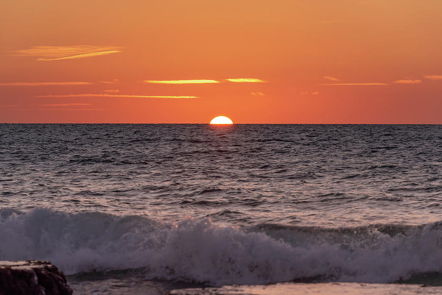 Beautiful Mediterranean Sea sunset by Barb Gabay