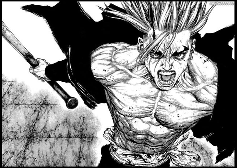 Sun Ken Rock Manga Panel Digital Art by William Stratton