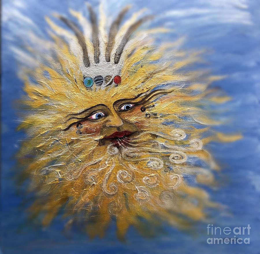 Sun King manipulated Painting by Leandria Goodman