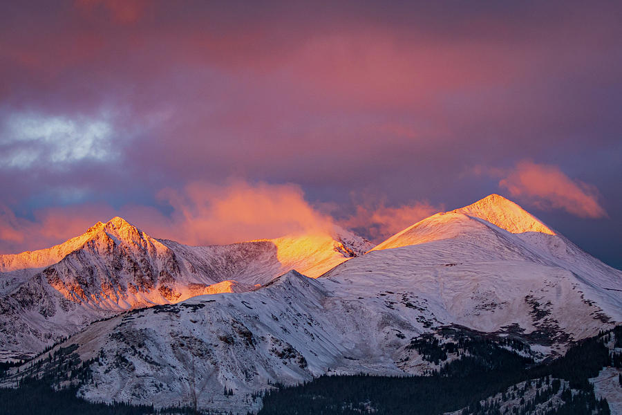Sun Kissed Peaks Photograph by Jeff Phillippi
