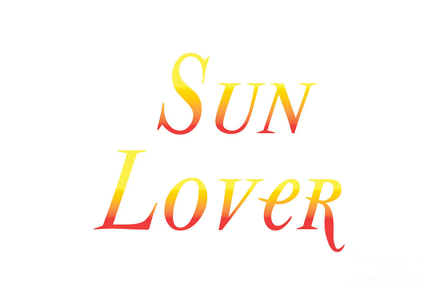 Sun Lover, Beach Shirt, Vacation,  Digital Art by David Millenheft