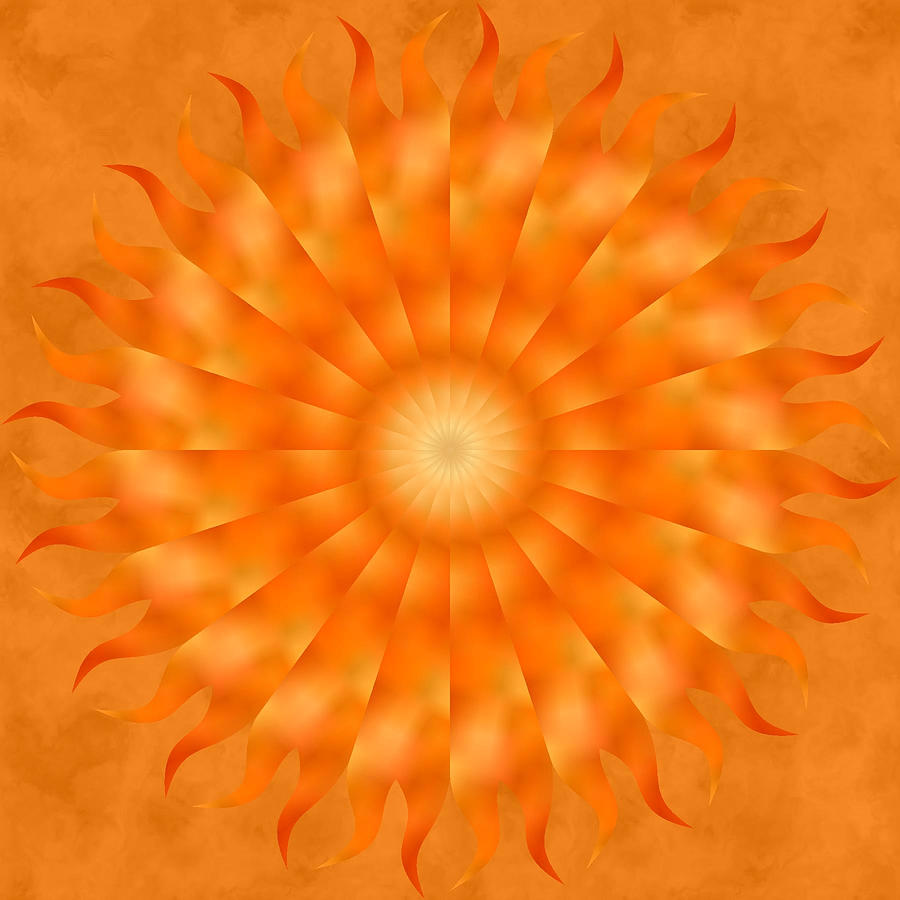 Sun Digital Art by Ma Udaysree