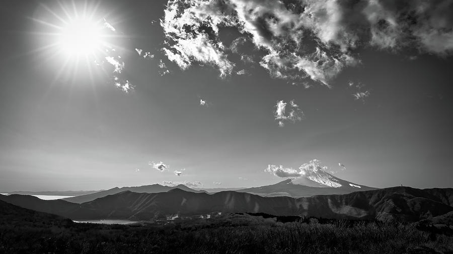 Sun Over Fuji Photograph by Bill Chizek