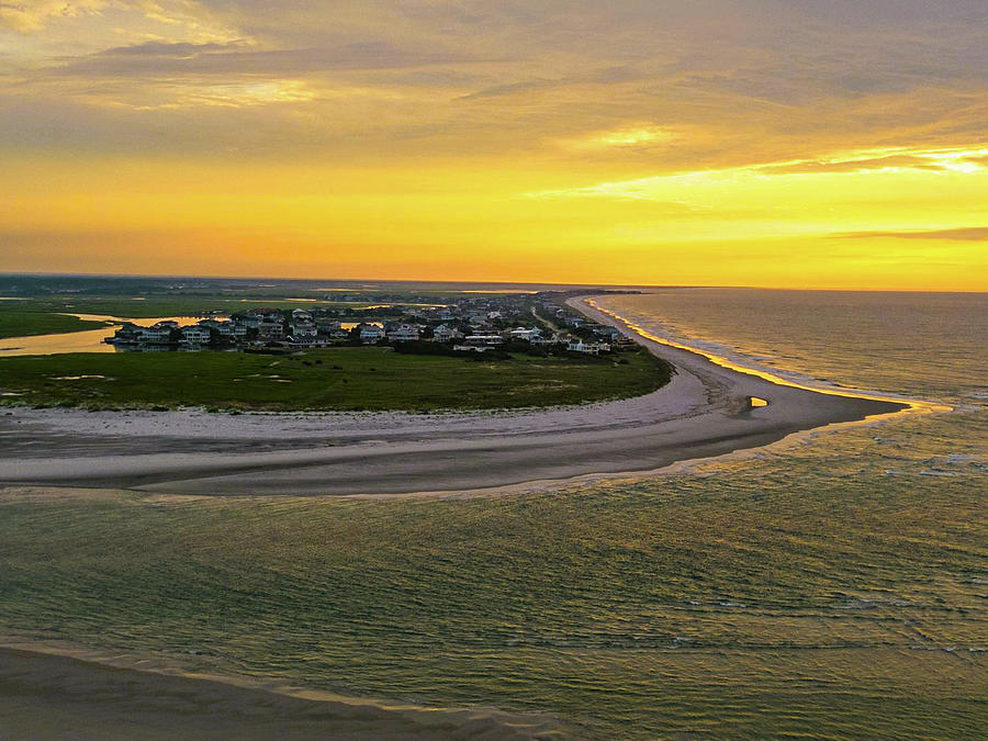 Sun over Shell Island Photograph by Oceanic SkyView Sun over Shell Island Photograph by Oceanic SkyView