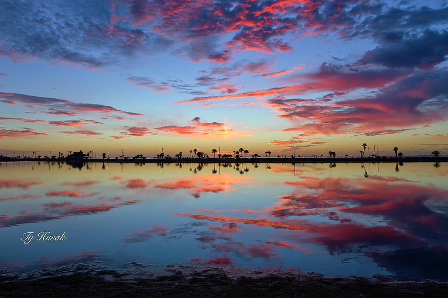 Sun Pillar Sunrise Photograph by Ty Husak