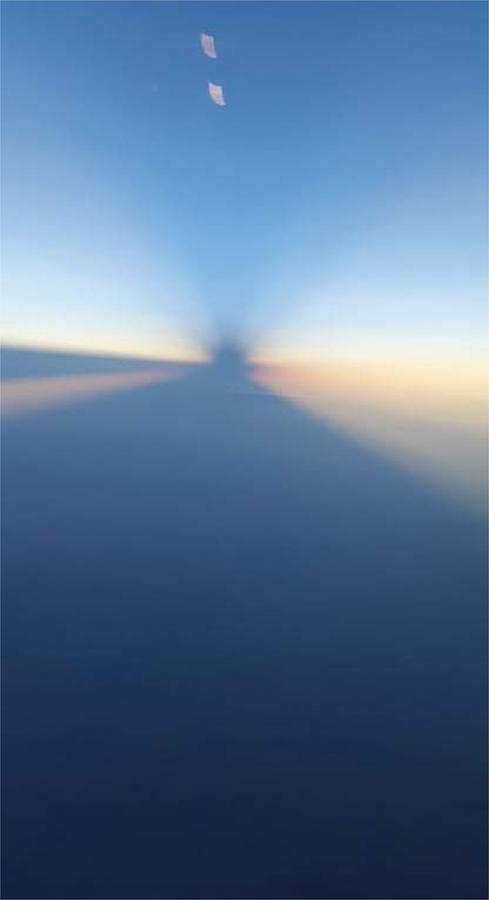 Sun Rays from a Plane 2 KN44 Digital Art by Art Inspirity