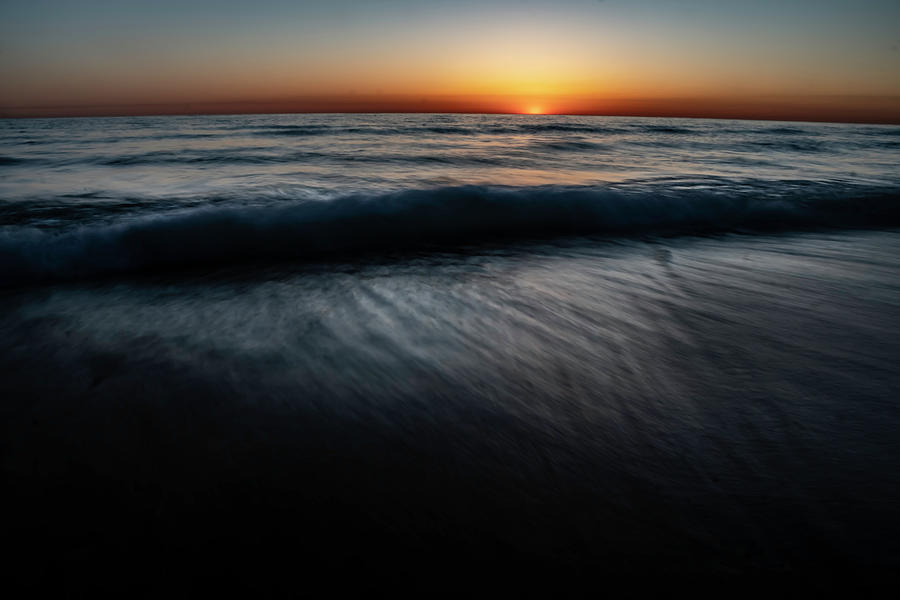 Sun rise beach scene Photograph by Sven Brogren