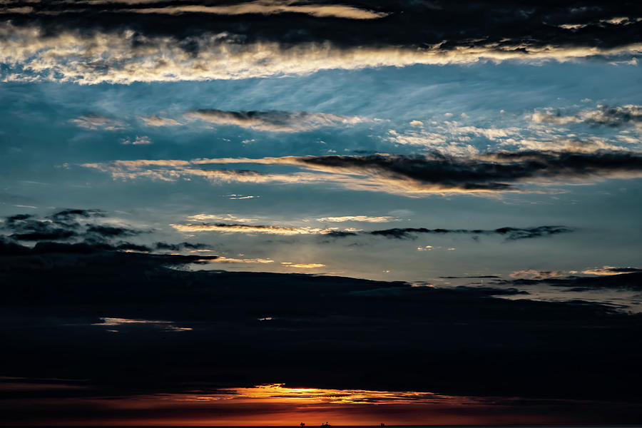 Sun rise on Lake Michigan Photograph by Sven Brogren