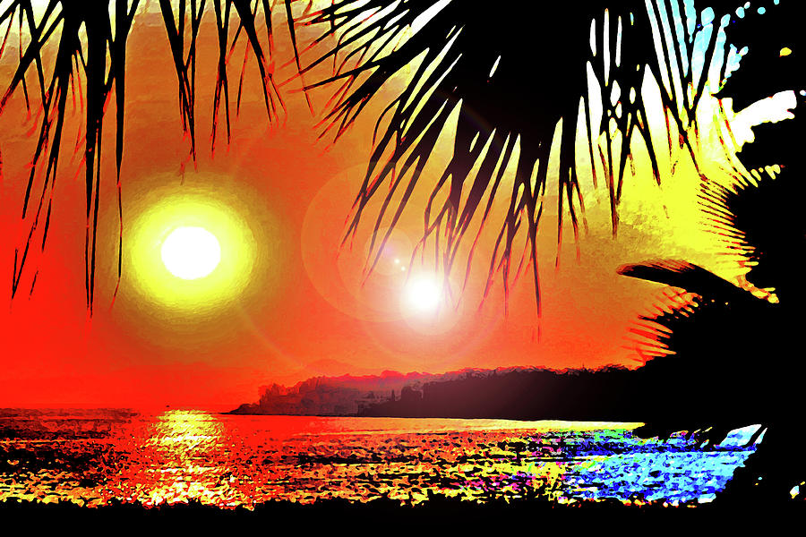 Sun. Sea. Palms. Digital Art