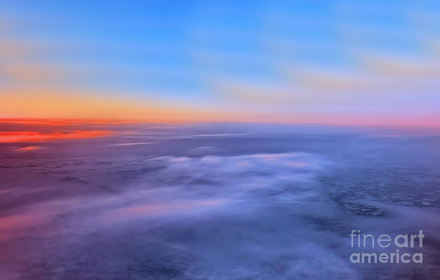 Sun Set Above the Clouds  Photograph by Elaine Manley