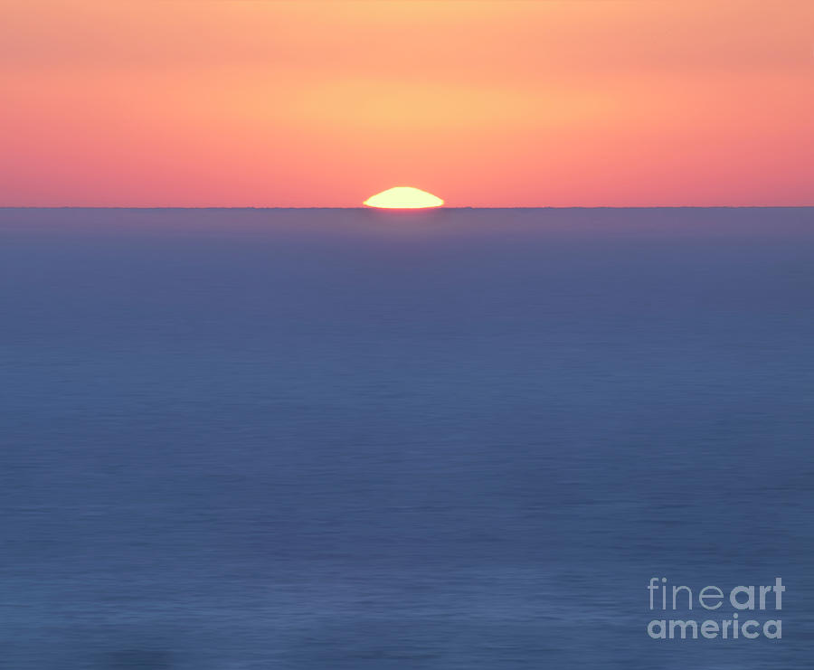 Self-isolation - Hypnotizing abstract picture sun setting into sea vivid colour impressionistic  Photograph by Tatiana Bogracheva