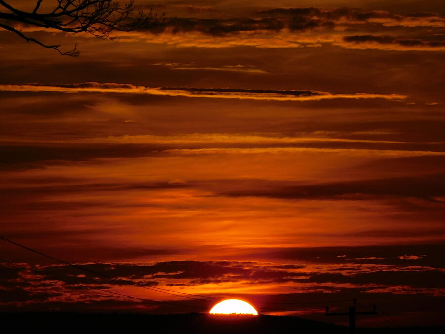 Sunset Photograph - Sun sinking  by Atlas Tracer