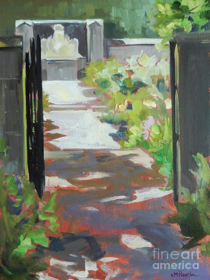 Sun Soaked Garden Painting by K M Pawelec