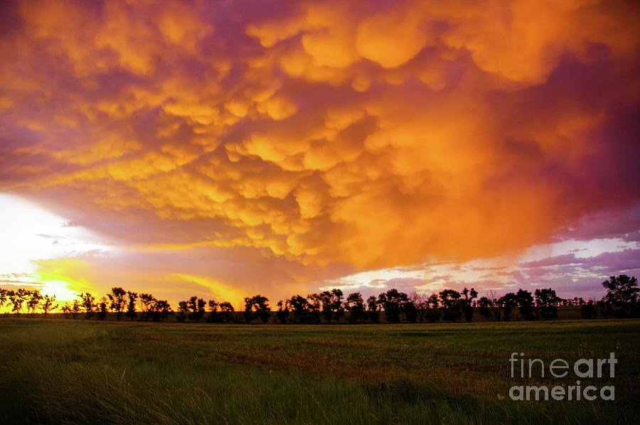 Sun Through Clouds Landscape Photograph by Jeff Swan