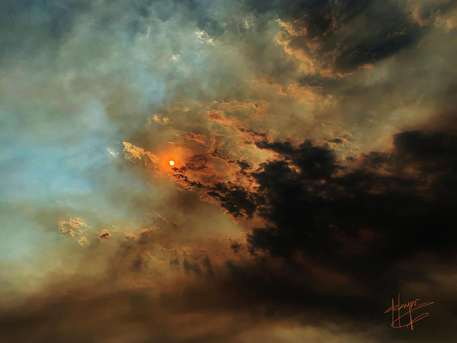 Sun Through Smoke And Clouds Photograph by DC Langer