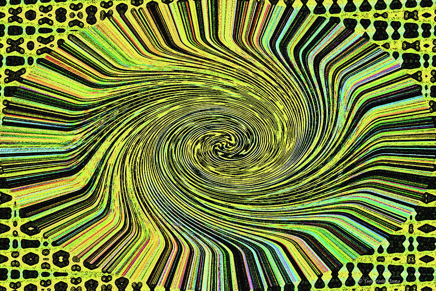 Sun Twist Abstract Digital Art by Tom Janca