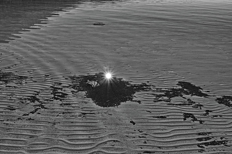 Sun Under Water - Sunburst Monochrome  Photograph by Amazing Action Photo Video
