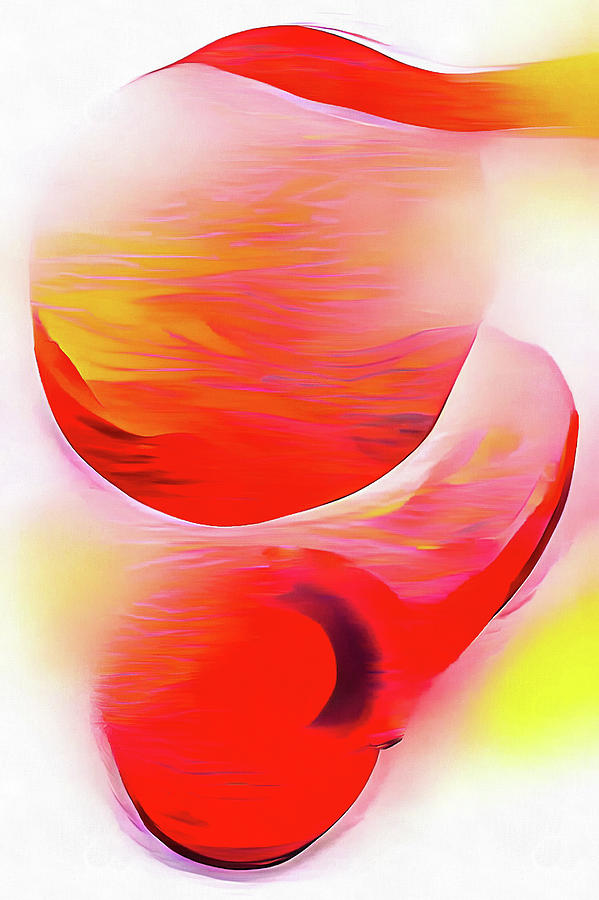 Sun Vibes 08 Red and Yellow Digital Art by Matthias Hauser