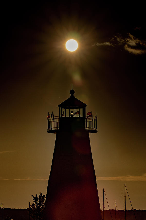 Sunbeams Over Lighthouse Photograph by Denise Kopko