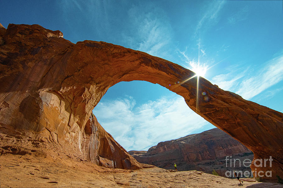 Sunburst Corona Arch Moab Utah Photograph by Wayne Moran