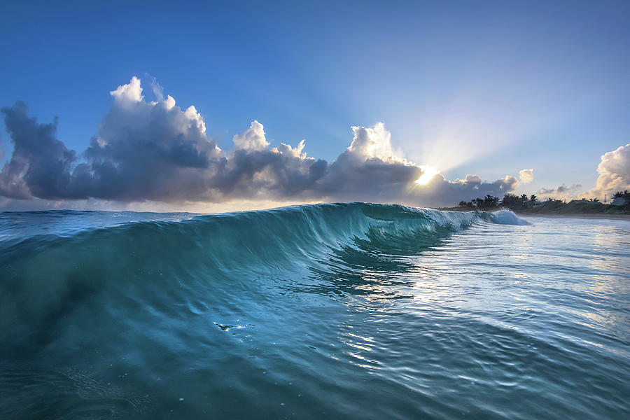 Sunburst wave Photograph by Sean Davey