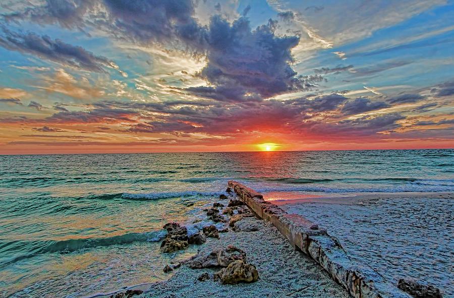 Beach Photograph - Suncoast Seascape by HH Photography of Florida
