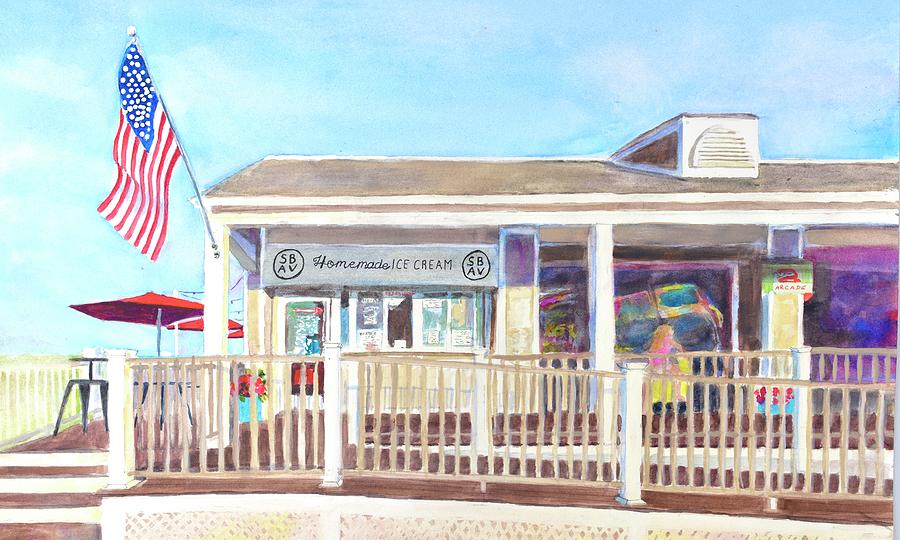 Sundae Best Ice Cream Avalon New Jersey Painting by Patty Kay Hall