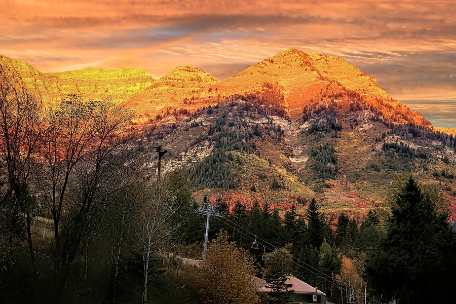 Sundance Mountain Resort at Sunrise Photograph by Donna Kennedy