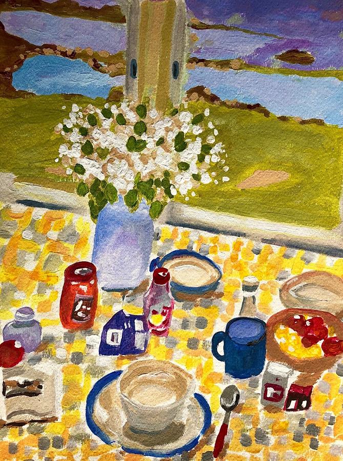 Sunday Brunch Painting by Agnieszka Gerwel - Fine Art America