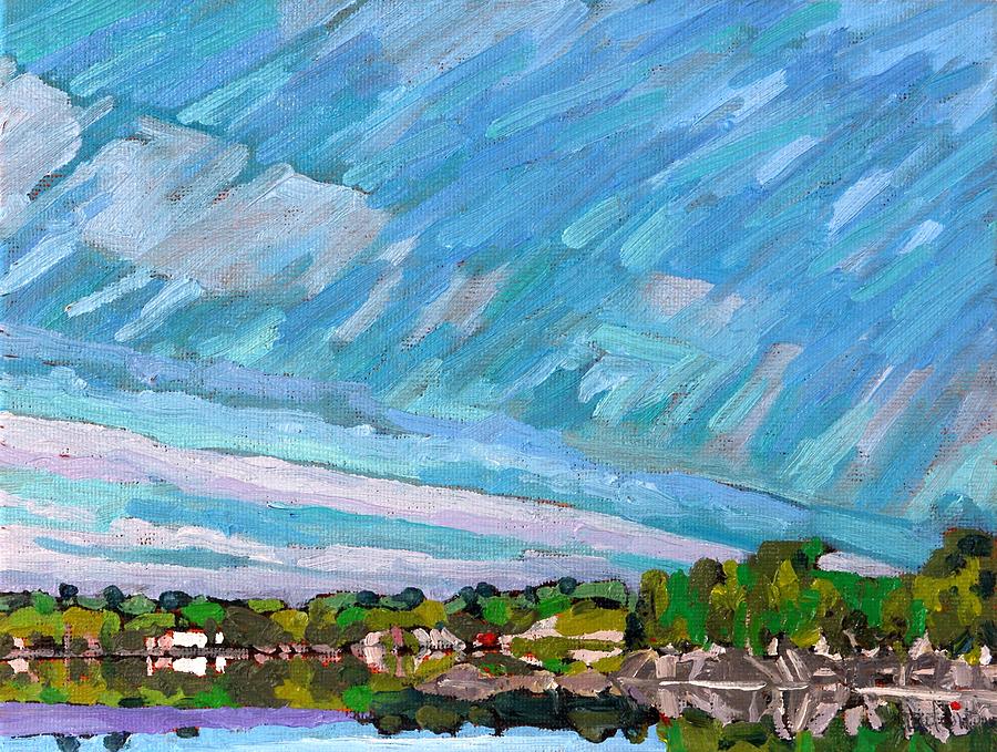 Spring Painting - Sunday Cirrus Coming Near Us by Phil Chadwick