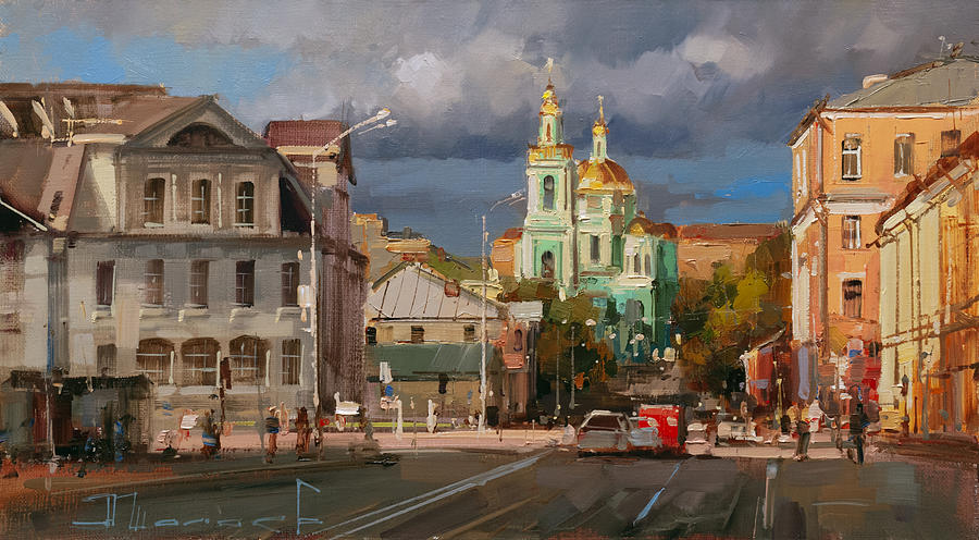 Sunday Evening At Spartakovskaya Painting