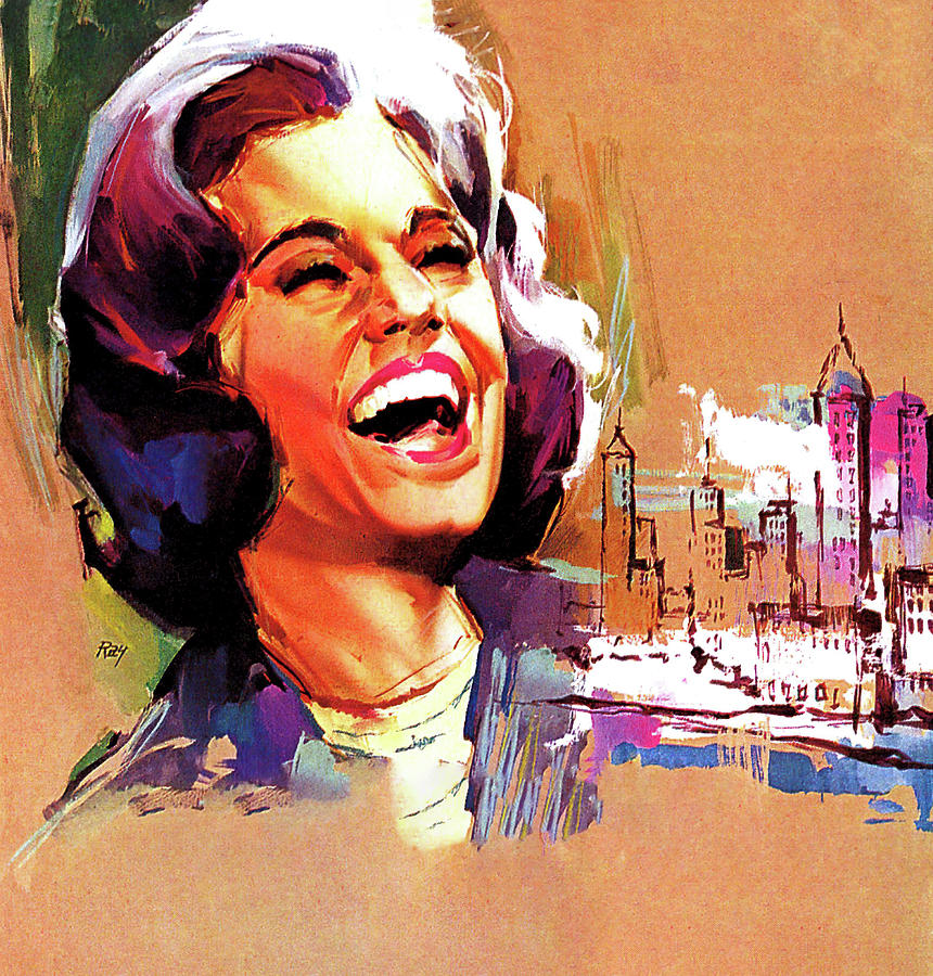 Jane Fonda Painting - Sunday in New York, 1963, movie poster painting by Raymond Elseviers by Movie World Posters