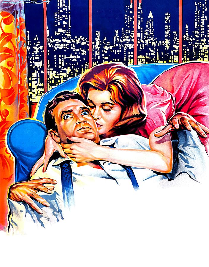 Jane Fonda Painting - Sunday in New York, 1963, movie poster painting by Roger Soubie by Movie World Posters