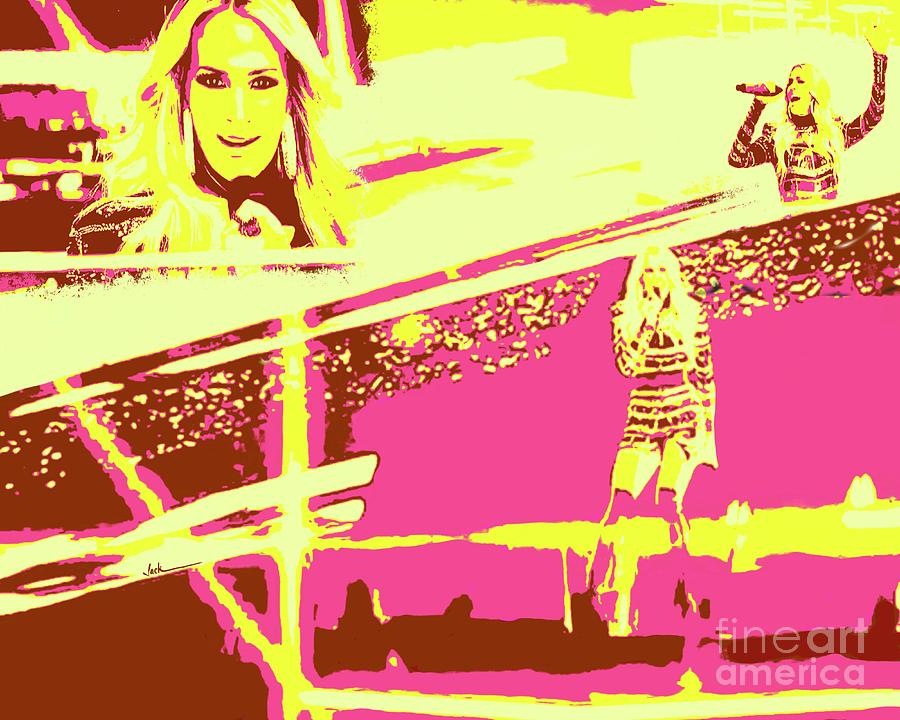 Carrie Underwood Painting - Sunday Night Football by Jack Bunds Carrie Underwood Painting - Sunday Night Football by Jack Bunds