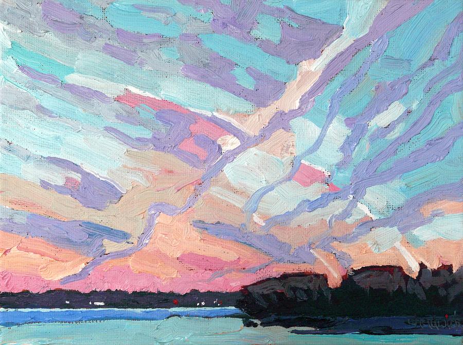 Sunday Sunrise Painting by Phil Chadwick