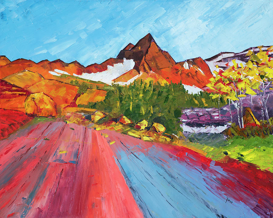 Sundial Peak Utah Painting by Mark Ross