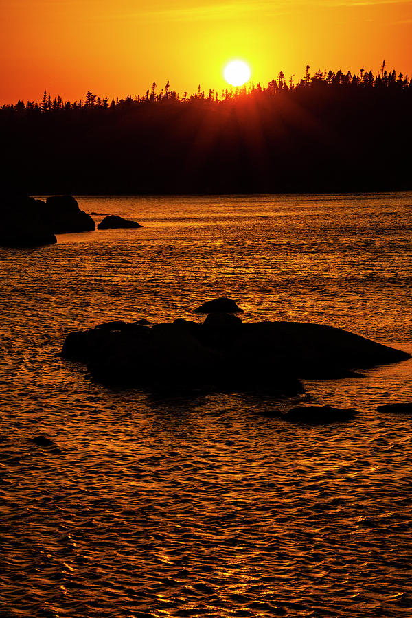 Sundown At Peggys Cove Preservation Area Photograph by Irwin Barrett