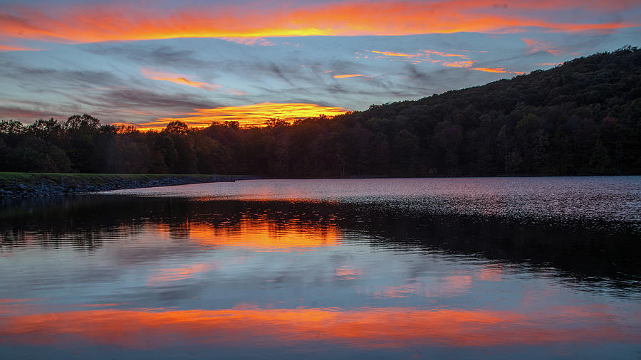 Sundown at Summit Lake Photograph by Jaki Miller